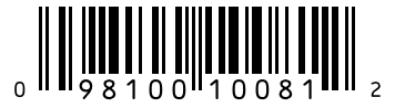Barcode 098100100812