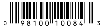 Barcode 098100100843