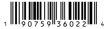 Barcode 190759360224
