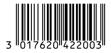 Barcode 3017620422003