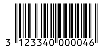 Barcode 3123340000046