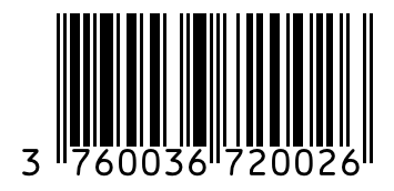 Barcode 3760036720026