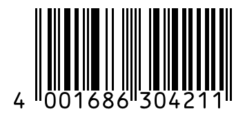 Barcode 4001686304211
