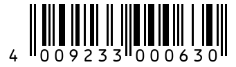 Barcode 4009233000630