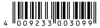 Barcode 4009233003099