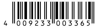 Barcode 4009233003365