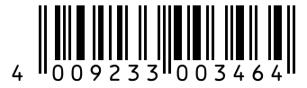 Barcode 4009233003464