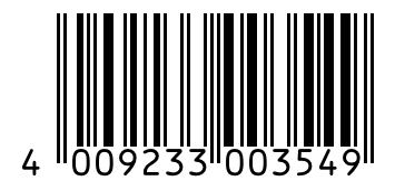 Barcode 4009233003549