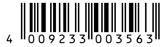 Barcode 4009233003563