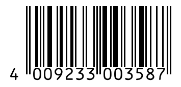 Barcode 4009233003587
