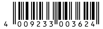 Barcode 4009233003624
