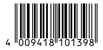 Barcode 4009418101398