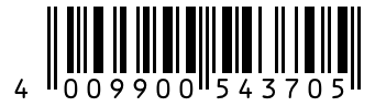 Barcode 4009900543705