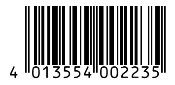 Barcode 4013554002235