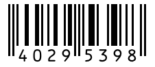 Barcode 40295398