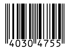 Barcode 40304755
