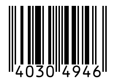 Barcode 40304946
