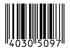 Barcode 40305097