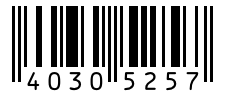 Barcode 40305257
