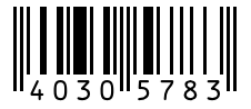 Barcode 40305783