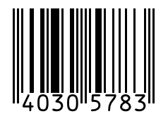 Barcode 40305783