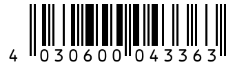 Barcode 4030600043363