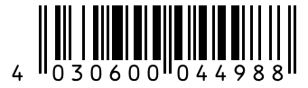 Barcode 4030600044988
