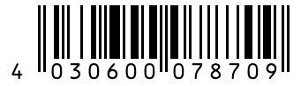 Barcode 4030600078709