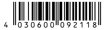 Barcode 4030600092118