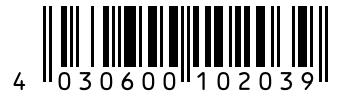 Barcode 4030600102039