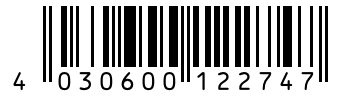 Barcode 4030600122747