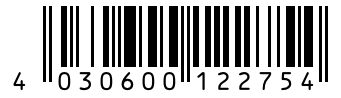 Barcode 4030600122754