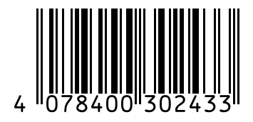 Barcode 4078400302433