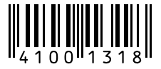 Barcode 41001318