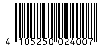 Barcode 4105250024007