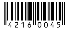 Barcode 42160045