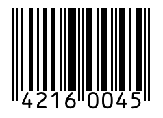 Barcode 42160045