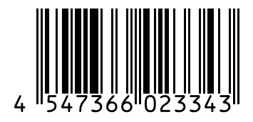 Barcode 4547366023343