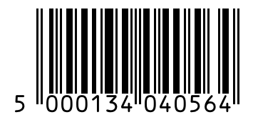 Barcode 5000134040564