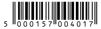 Barcode 5000157004017