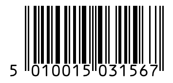 Barcode 5010015031567
