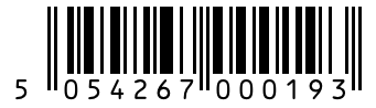 Barcode 5054267000193