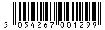 Barcode 5054267001299