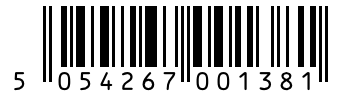 Barcode 5054267001381