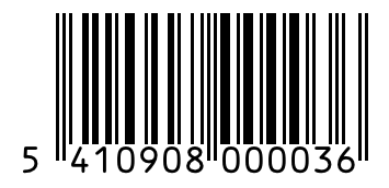 Barcode 5410908000036
