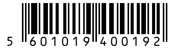 Barcode 5601019400192
