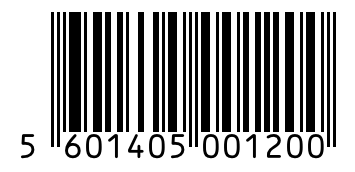 Barcode 5601405001200