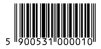 Barcode 5900531000010