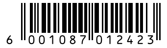 Barcode 6001087012423
