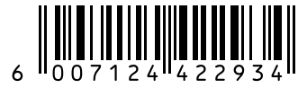 Barcode 6007124422934